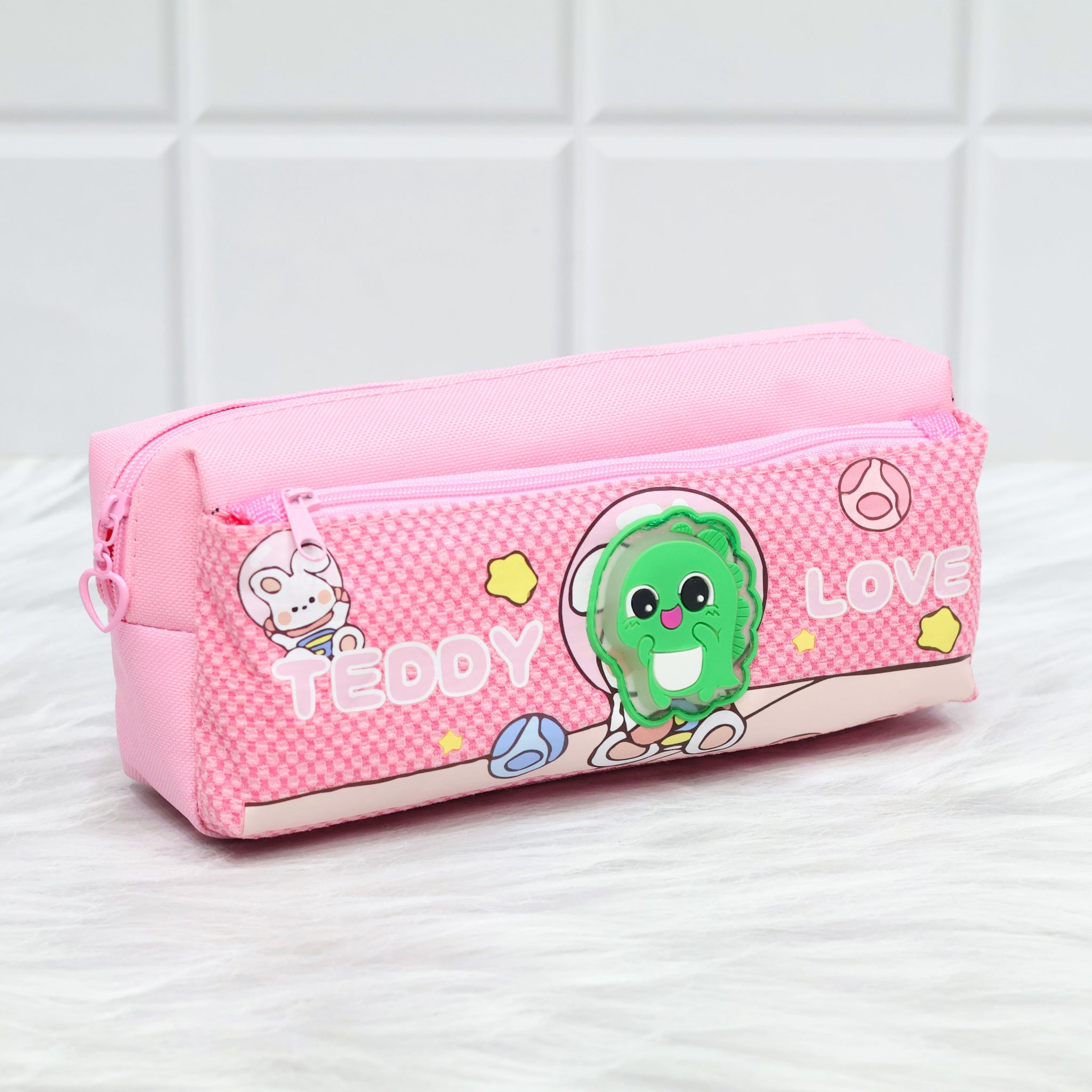 Cute Dino Theme Pencil Pouch