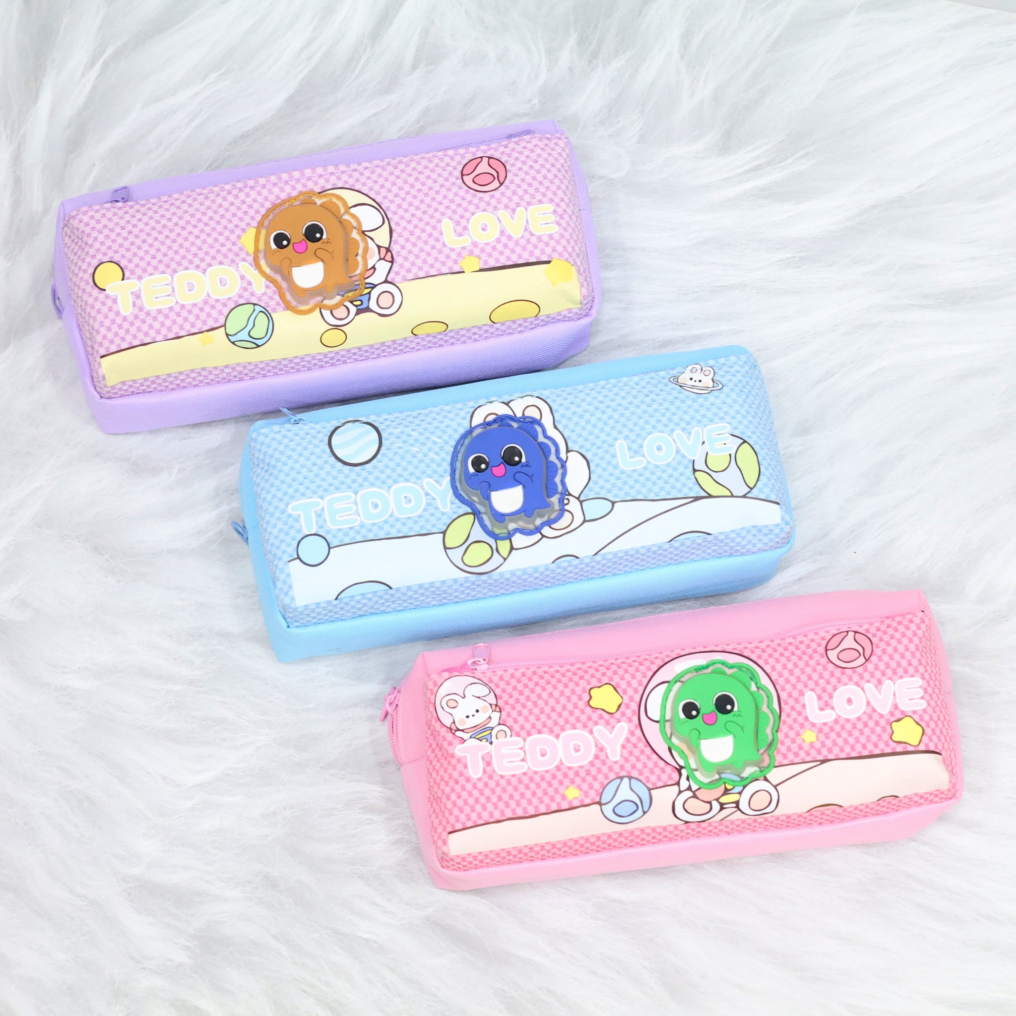 Cute Dino Theme Pencil Pouch