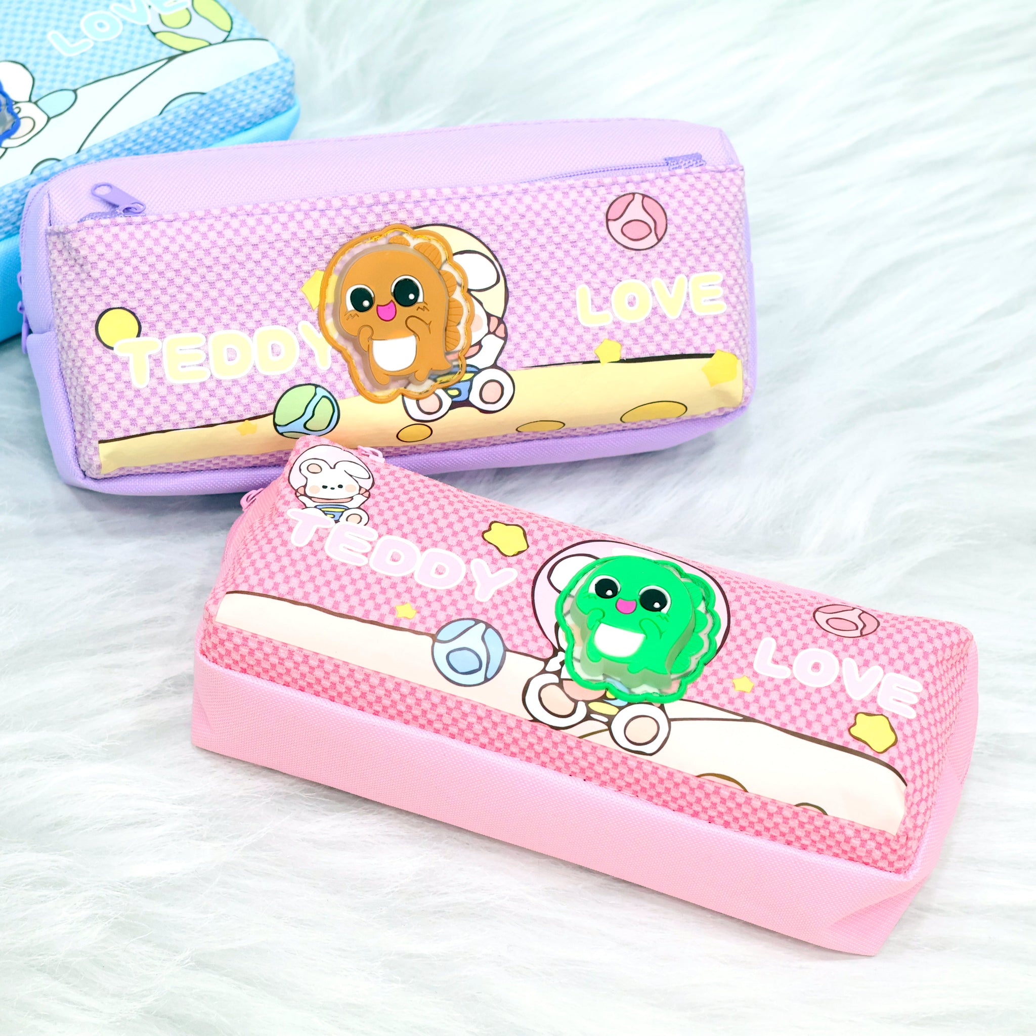 Cute Dino Theme Pencil Pouch