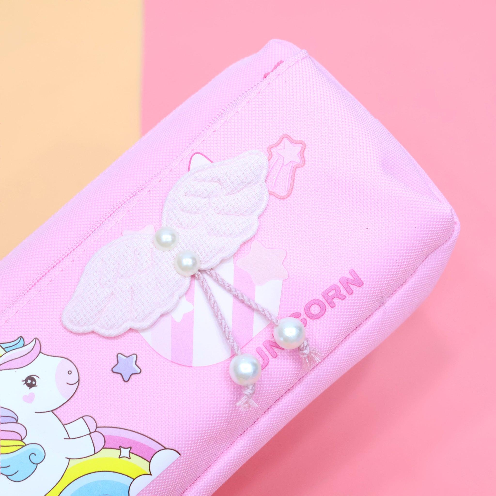 Rainbow Unicorn Wings Pencil Pouch