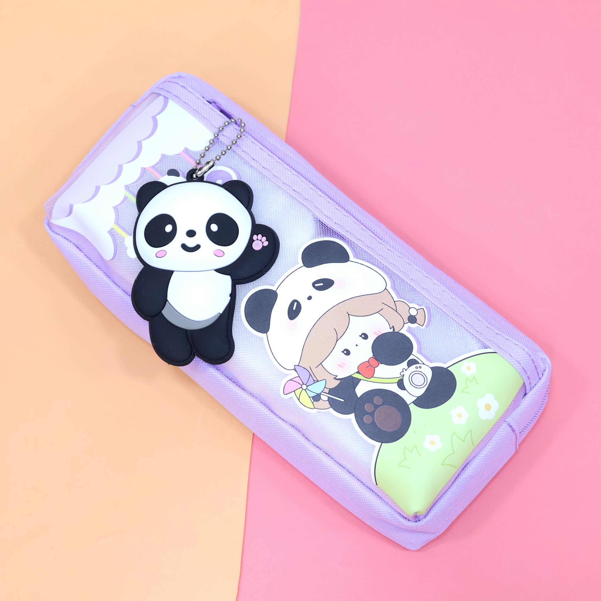 Cute Panda Girl Pencil Pouch