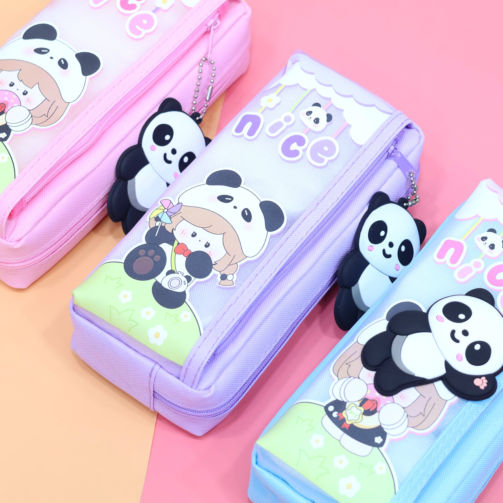 Cute Panda Girl Pencil Pouch
