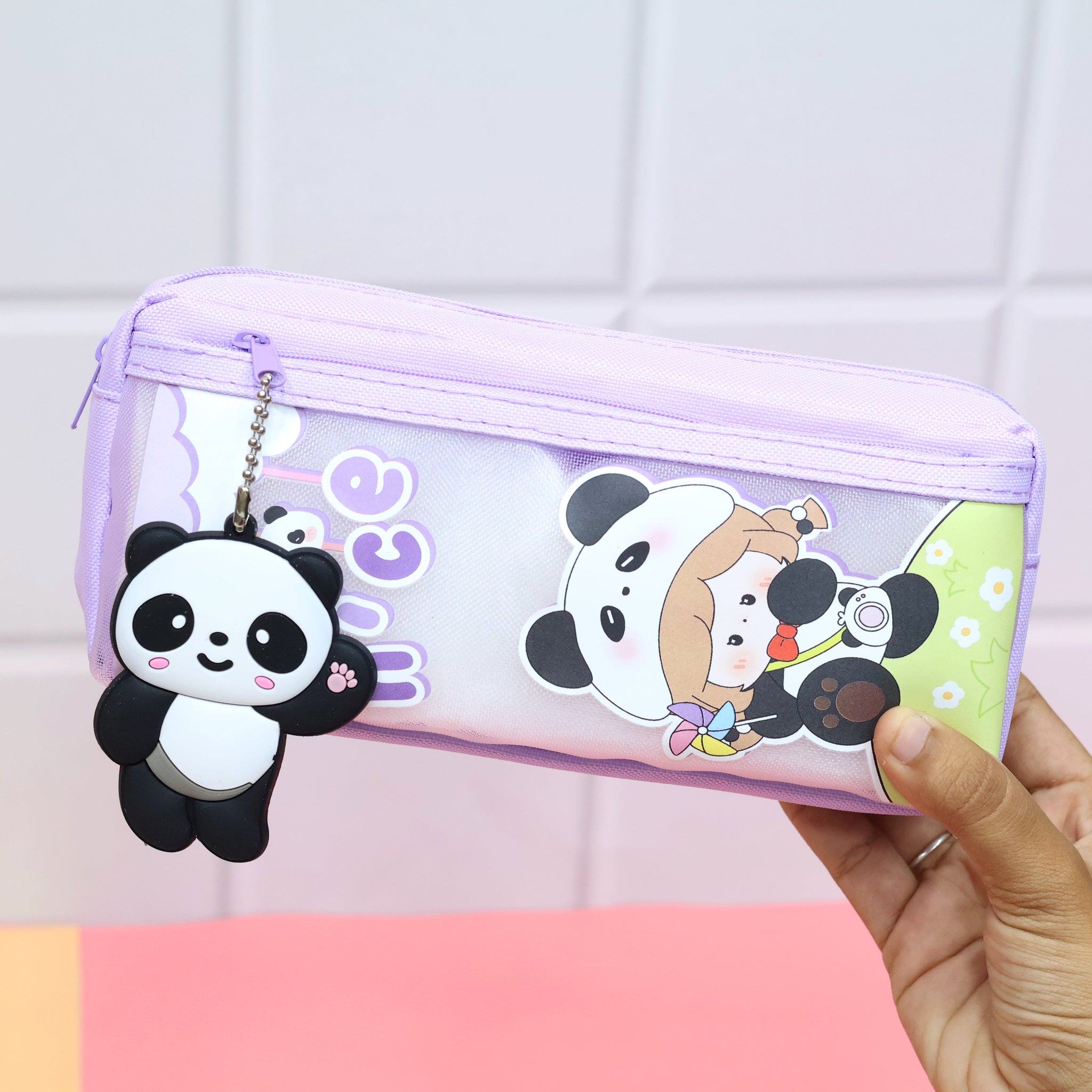 Cute Panda Girl Pencil Pouch