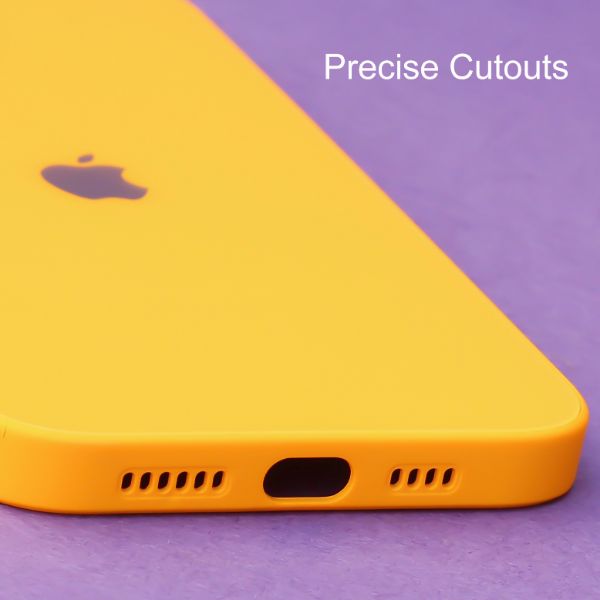 Yellow camera Safe mirror case for Apple Iphone 13 Pro