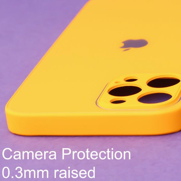 Yellow camera Safe mirror case for Apple Iphone 13 Pro
