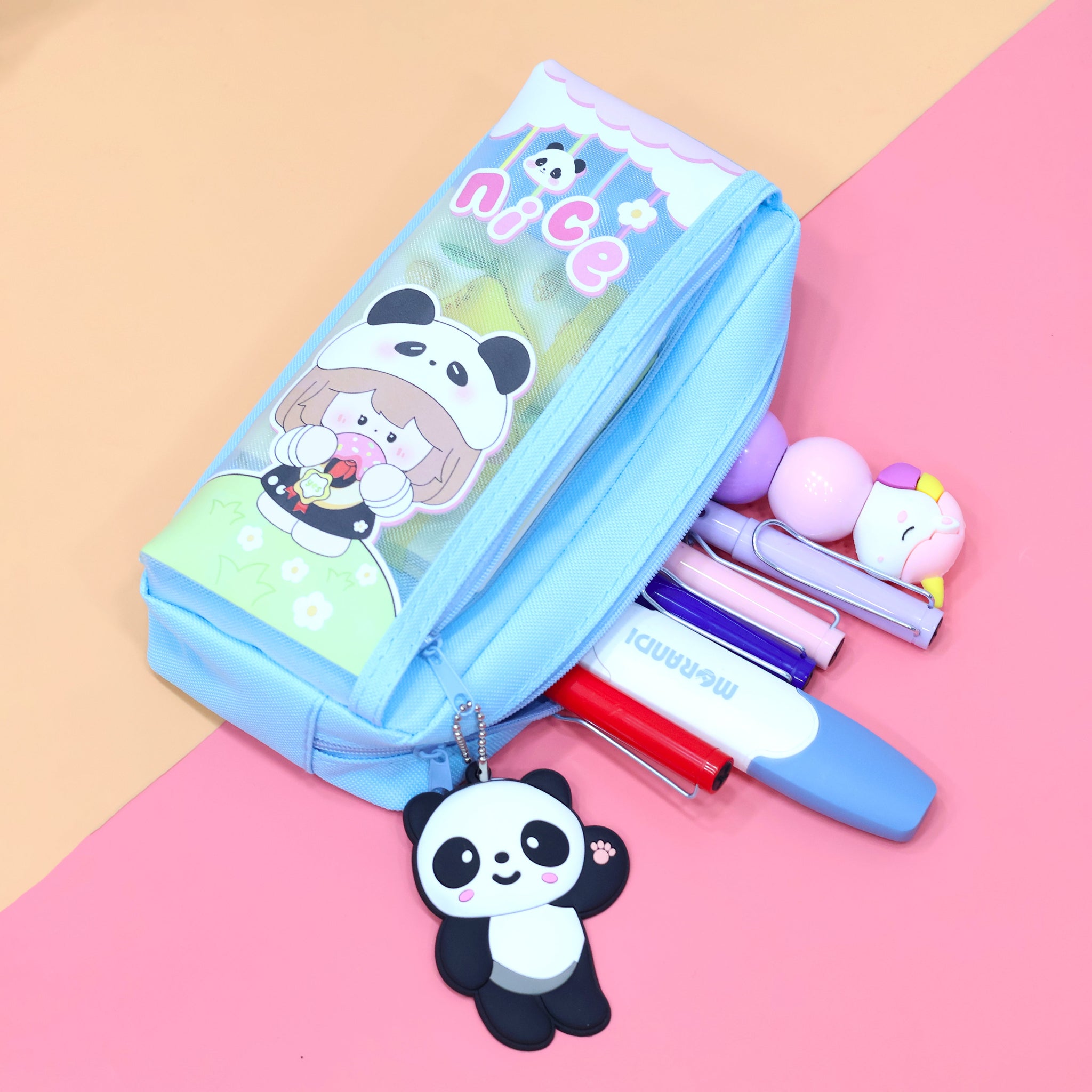 Cute Panda Girl Pencil Pouch