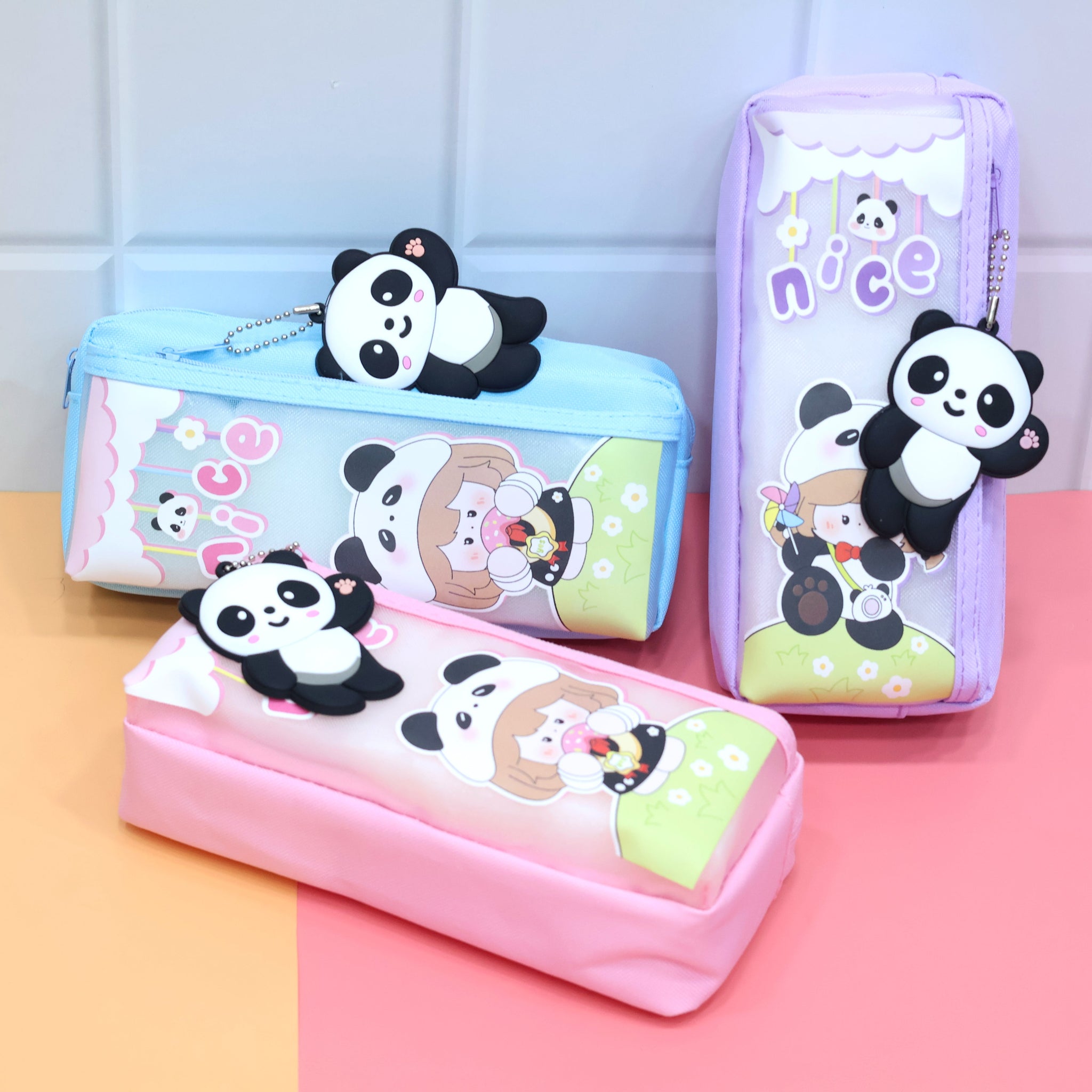 Cute Panda Girl Pencil Pouch