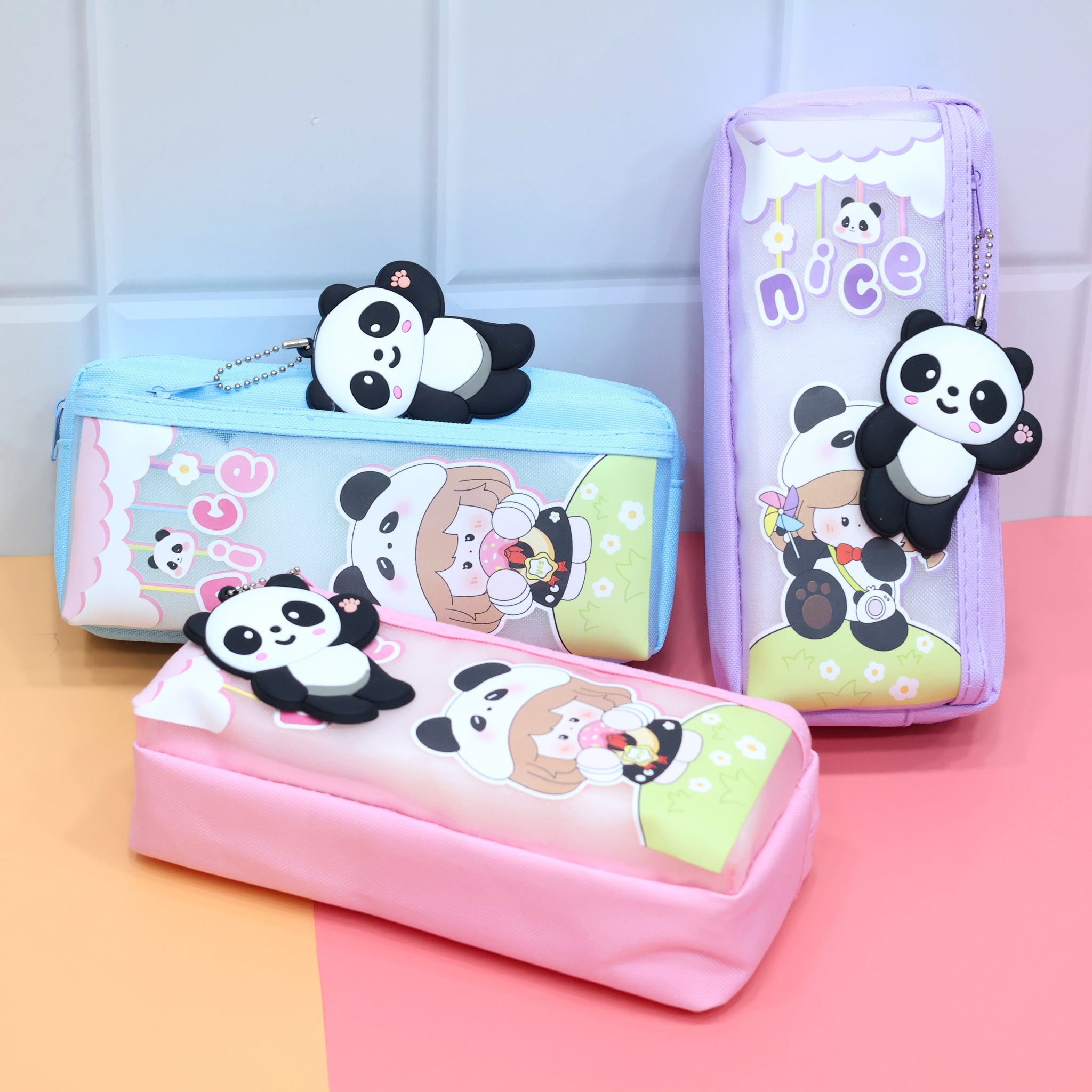 Cute Panda Girl Pencil Pouch