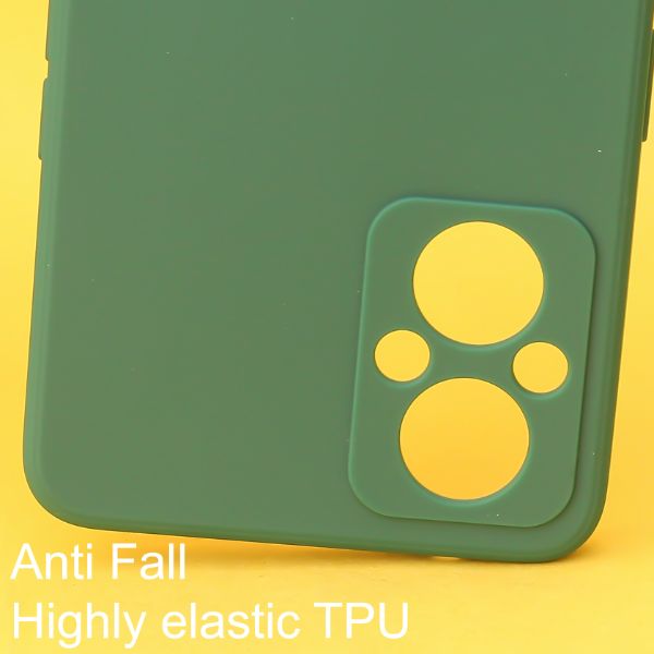 Dark Green candy  Silicone Case for Oppo F21 Pro 5g