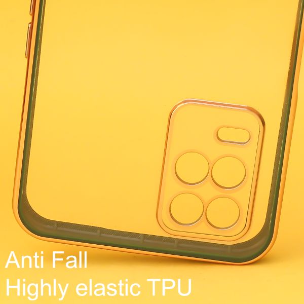 Dark Green Electroplated Transparent Case for Realme 8 5G