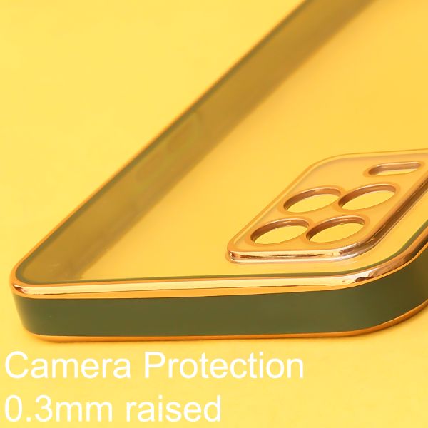 Dark Green Electroplated Transparent Case for Realme 8 5G