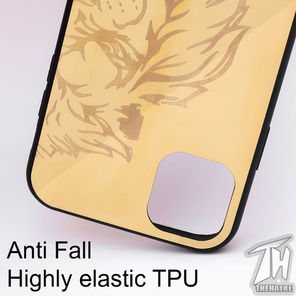 Golden Lion mirror Silicone Case for Apple Iphone 11 Pro Max