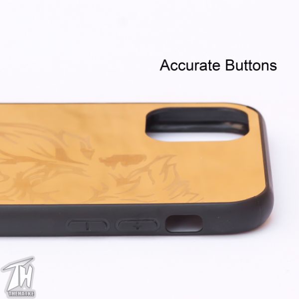 Golden Lion mirror Silicone Case for Apple Iphone 11 Pro Max