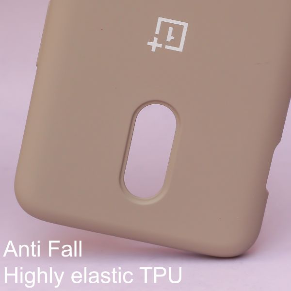 Brown Original Silicone case for Oneplus 7