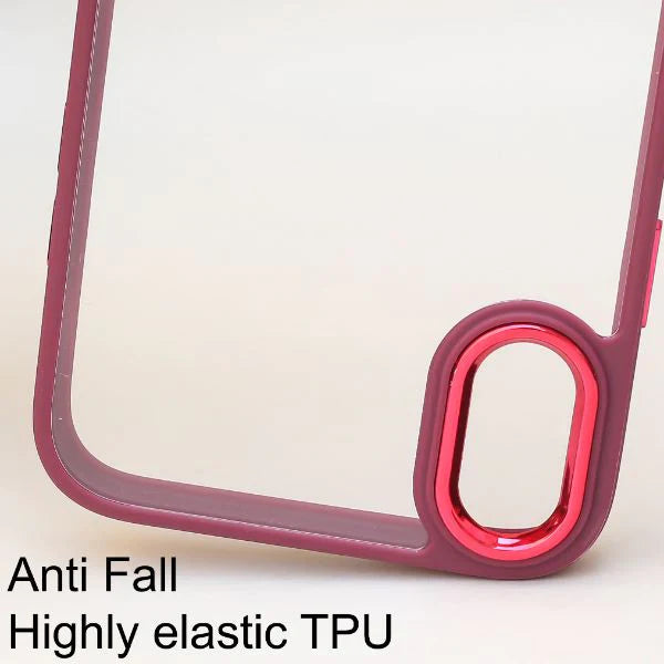 Mehroon Metal Safe Transparent Case for Apple iphone X/xs