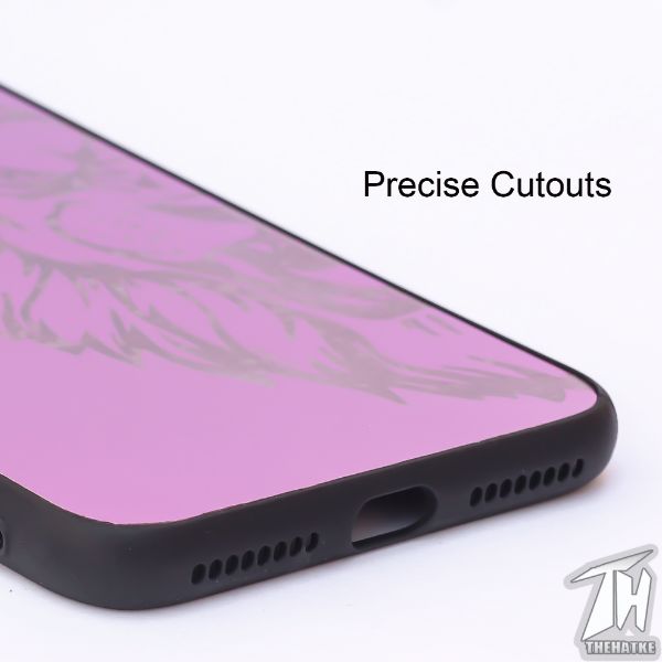 Purple Lion mirror Silicone Case for Apple Iphone 7 Plus