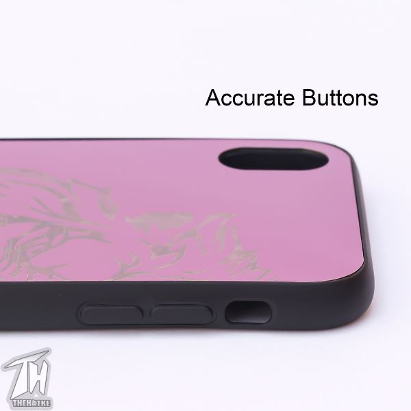 Purple Lion mirror Silicone Case for Apple Iphone XR