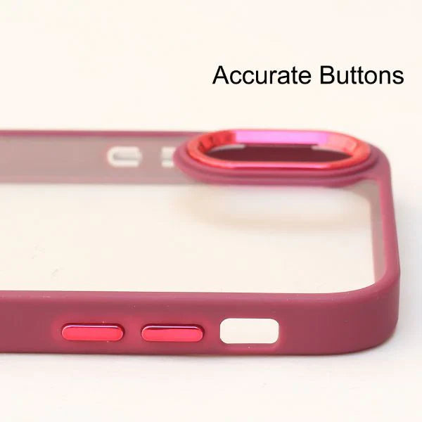 Mehroon Metal Safe Transparent Case for Apple iphone X/xs