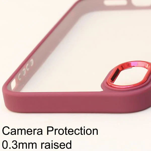 Mehroon Metal Safe Transparent Case for Apple iphone X/xs