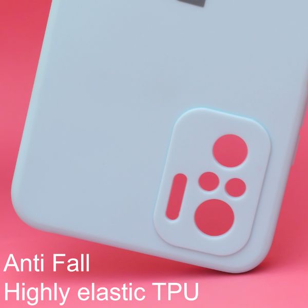 Light Blue Candy Silicone Case for Redmi note 10 4g