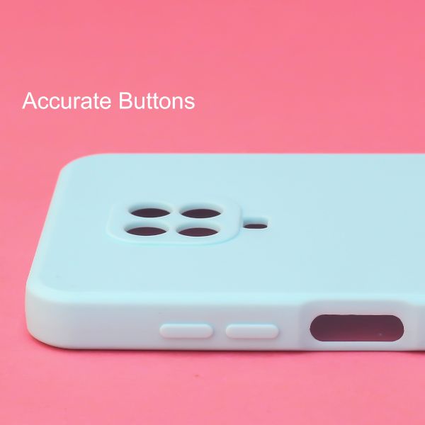 Light Blue Candy Silicone Case for Redmi note 9 Pro