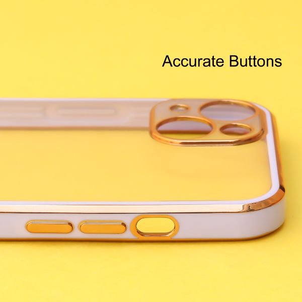 Purple Electroplated Transparent Case for Apple iphone 14