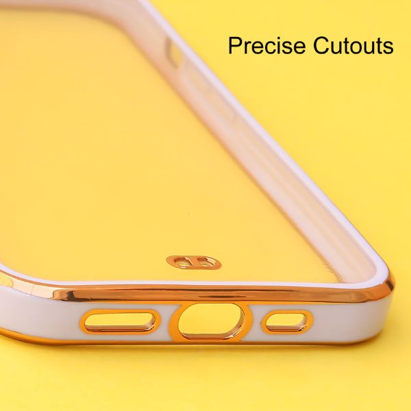 Purple Electroplated Transparent Case for Apple iphone 14