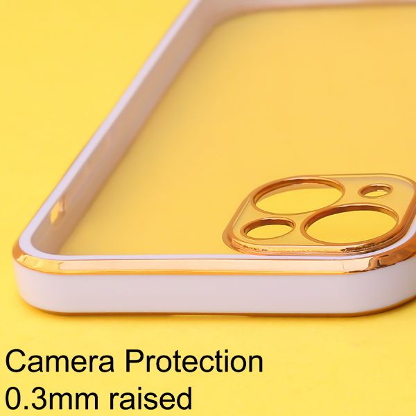 Purple Electroplated Transparent Case for Apple iphone 14