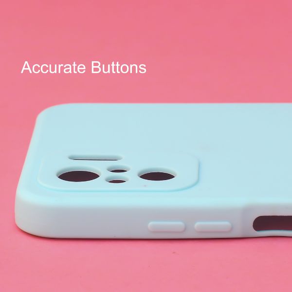 Light Blue Candy Silicone Case for Redmi note 10 4g