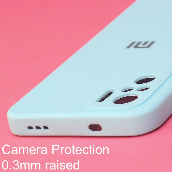 Light Blue Candy Silicone Case for Redmi note 10 4g