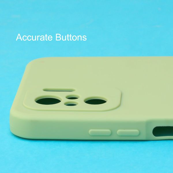 Light Green Candy Silicone Case for Redmi Note 10 4g