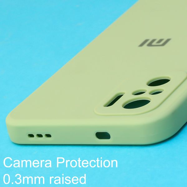 Light Green Candy Silicone Case for Redmi Note 10 4g