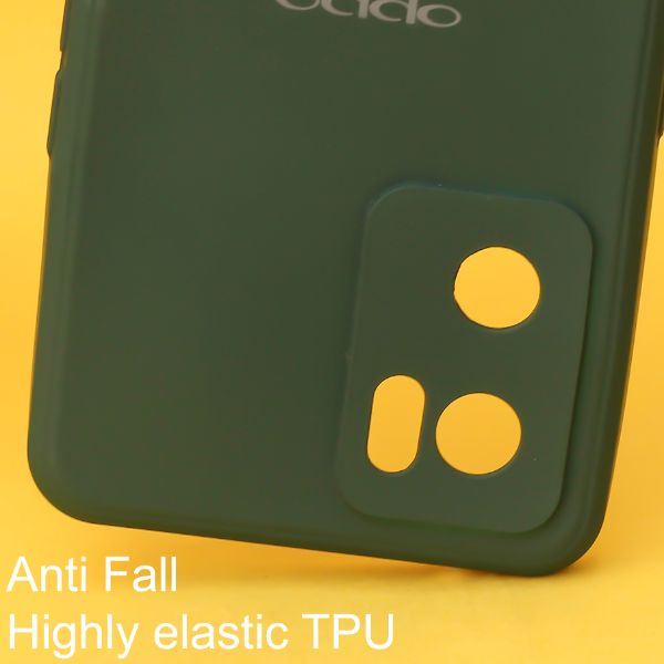 Dark Green Candy Silicone Case for Oppo Reno 7