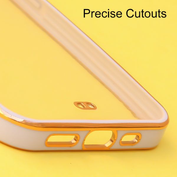 Rose Gold Electroplated Transparent Case for Apple iphone 13