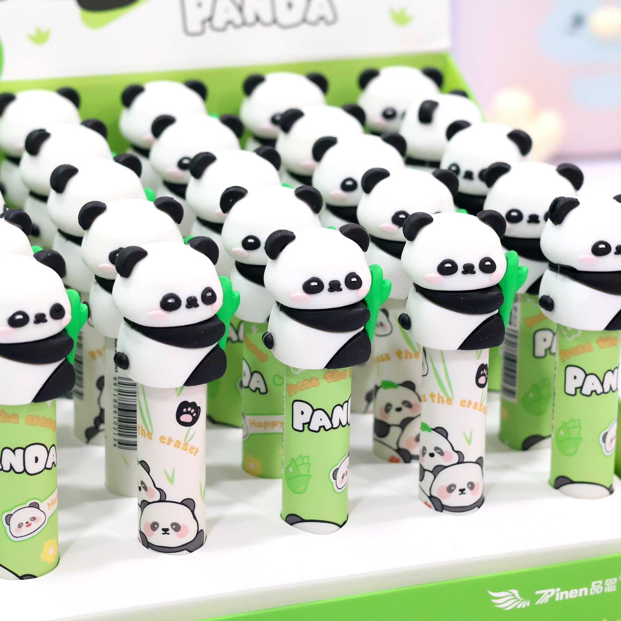 Panda Theme Retractable Sliding Eraser