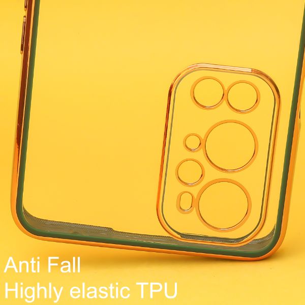 Dark Green Electroplated Transparent Case for Oneplus 9 Pro
