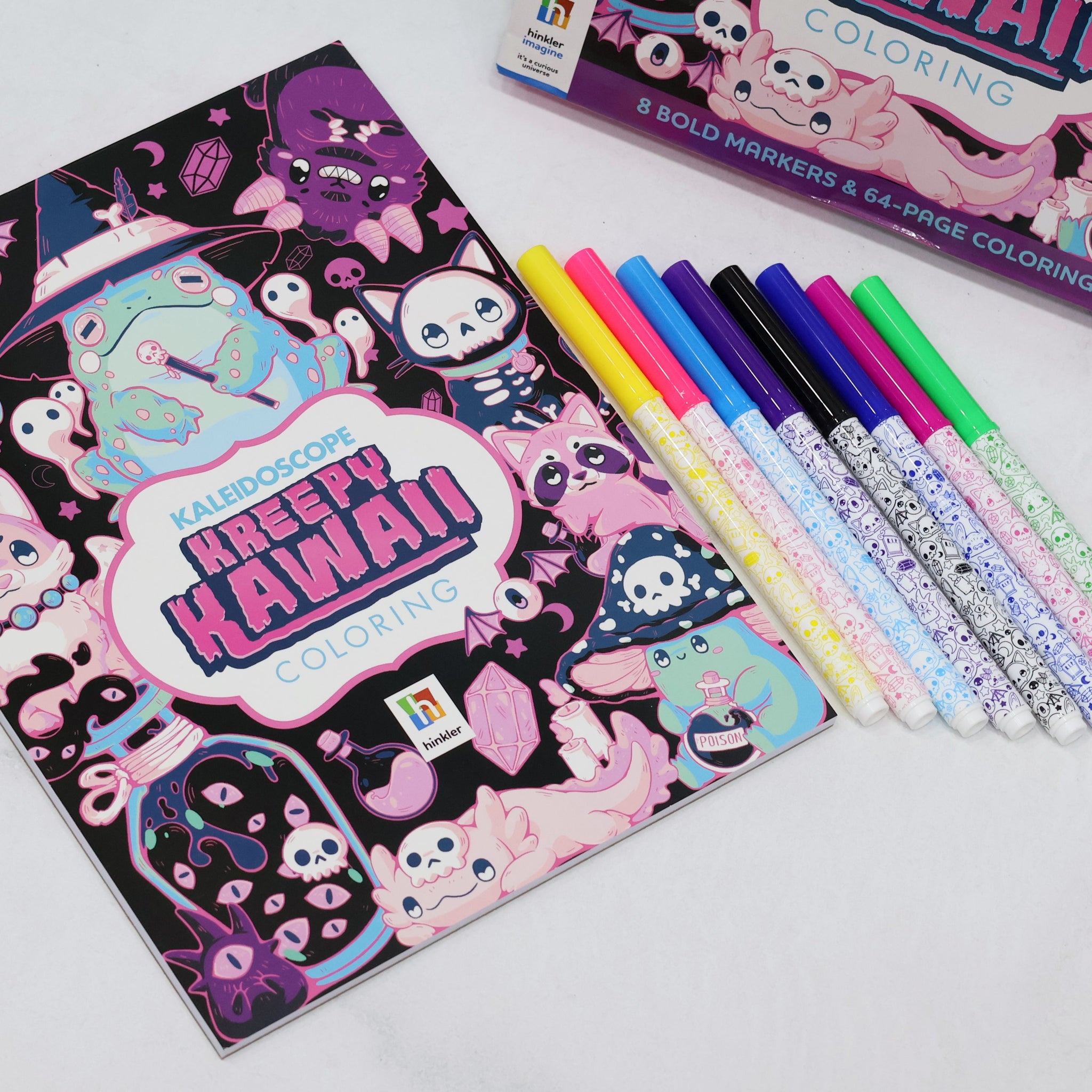 Kreepy Kawaii Coloring Kit With Marker