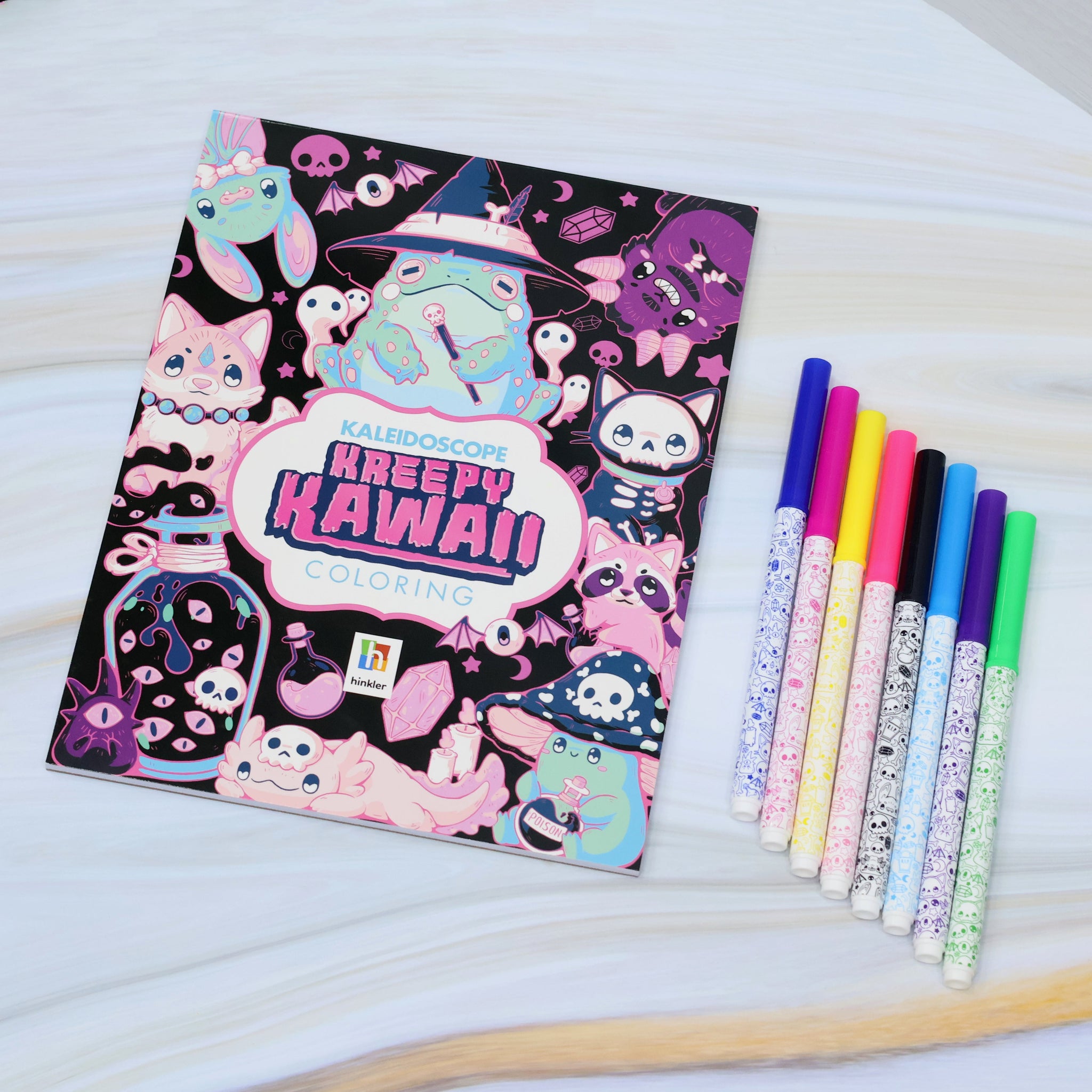 Kreepy Kawaii Coloring Kit With Marker
