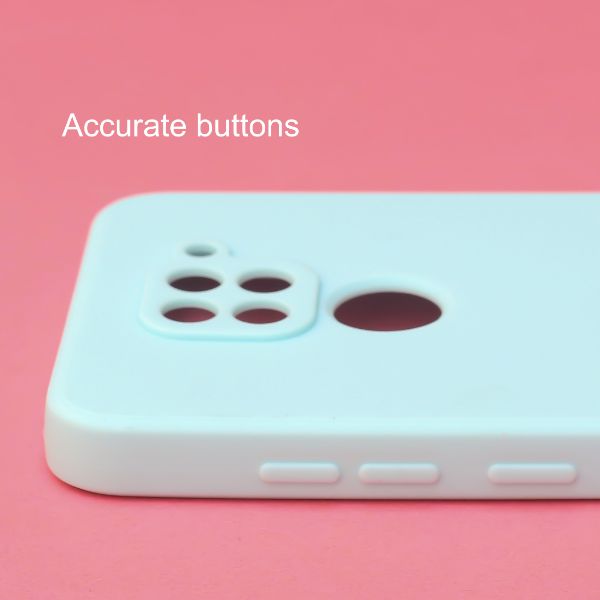 Light Blue Candy Silicone Case for Redmi Note 9