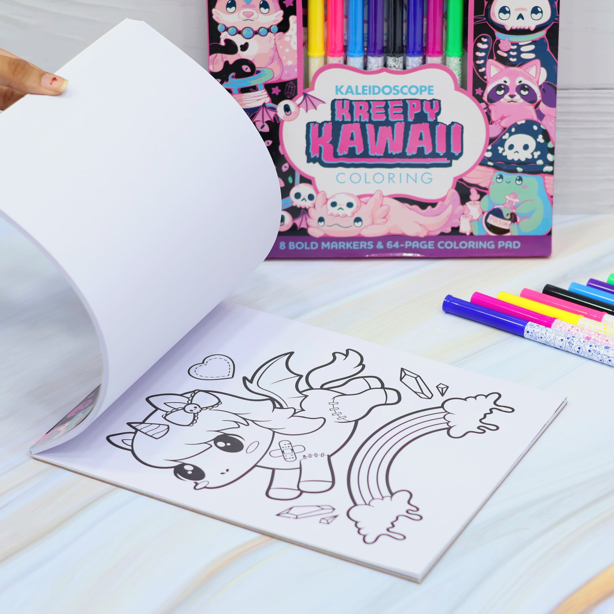 Kreepy Kawaii Coloring Kit With Marker