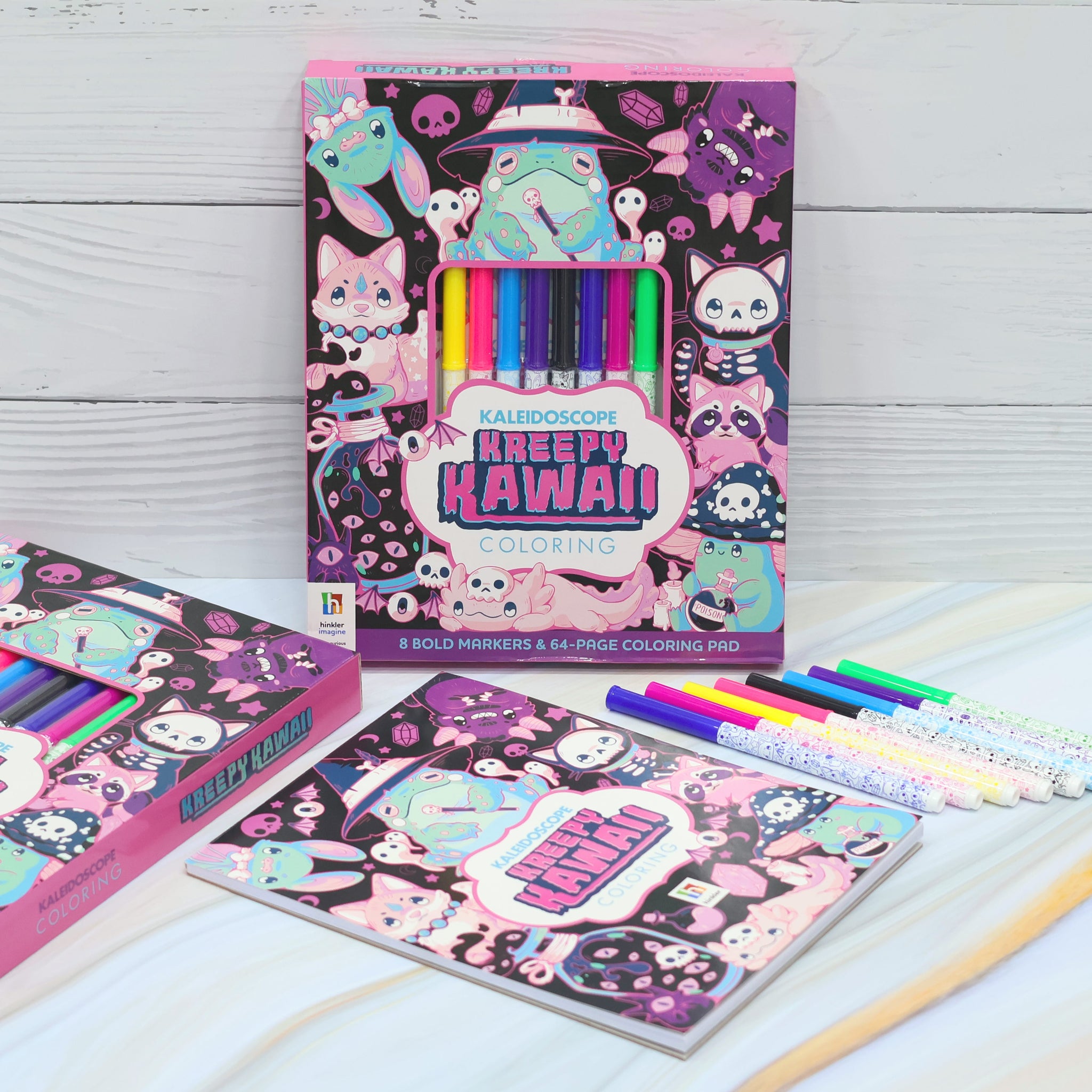 Kreepy Kawaii Coloring Kit With Marker