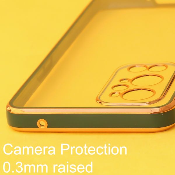 Dark Green Electroplated Transparent Case for Oneplus 9 Pro