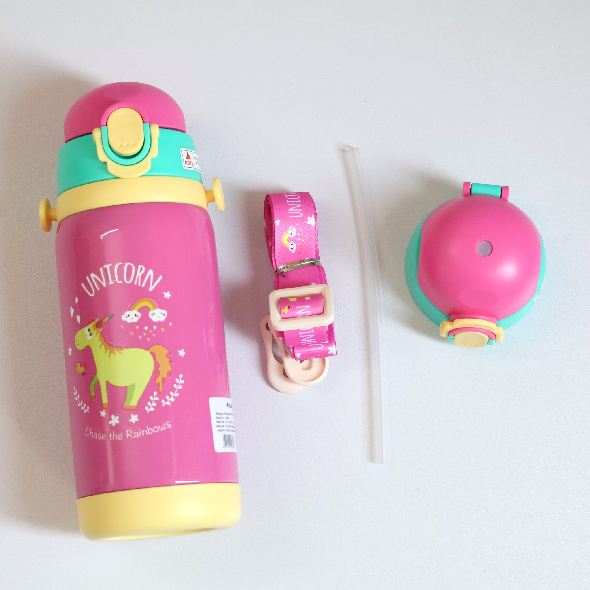 Unicorn Vacuum Bottle – 450ml Double Lid Magic