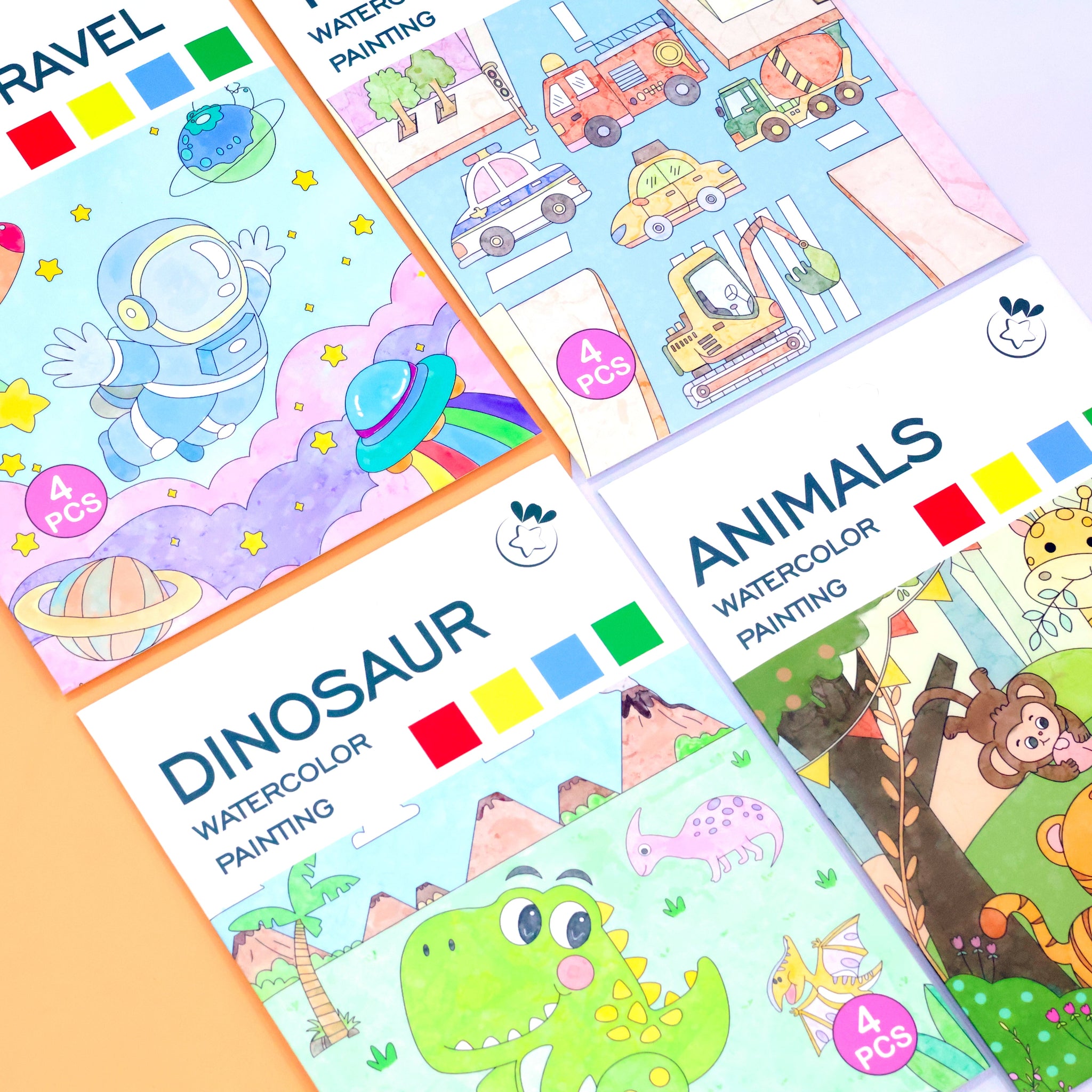 Water Coloring Painting Cards (A5)