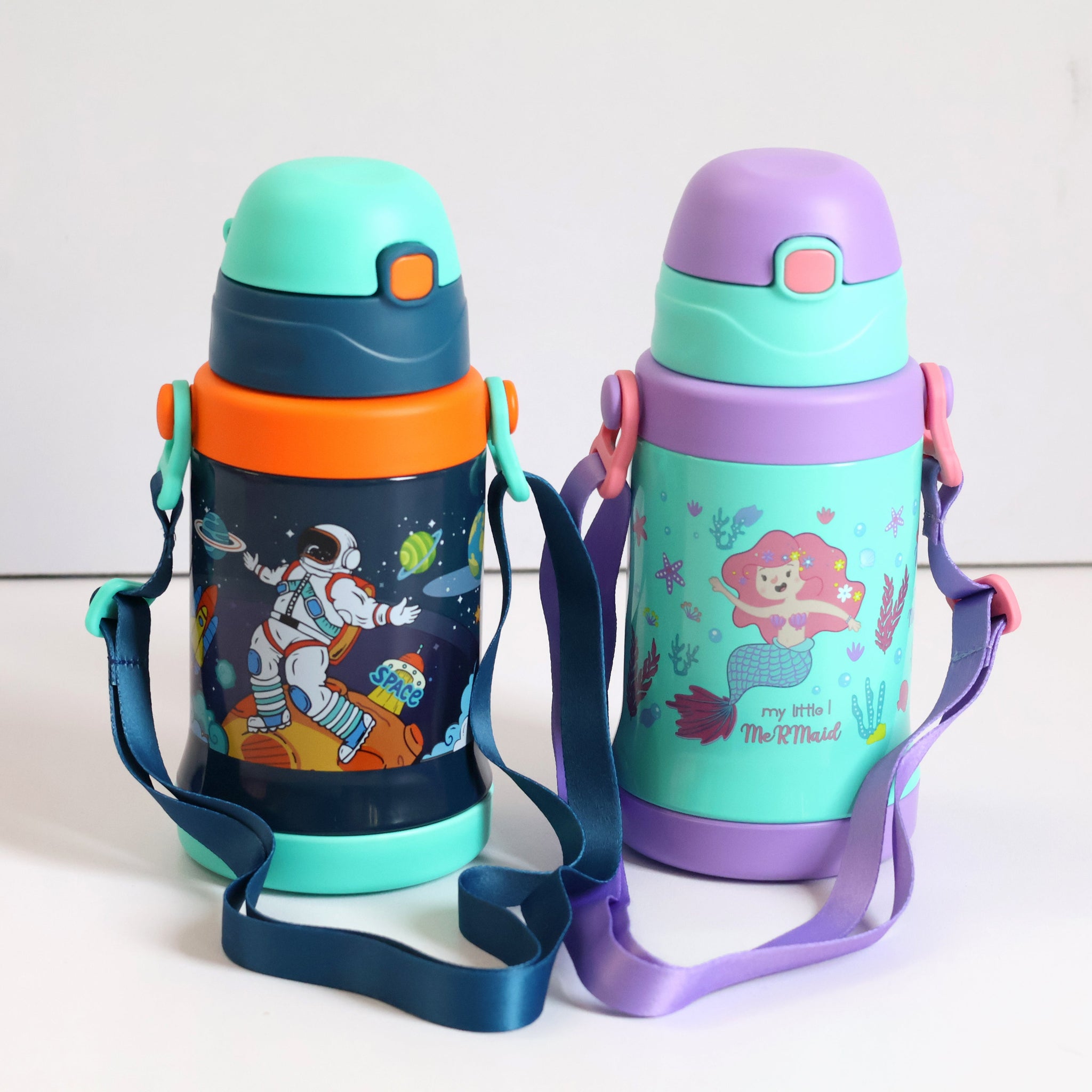 Colorful Cartoon Bottle – 450ml Leakproof Fun