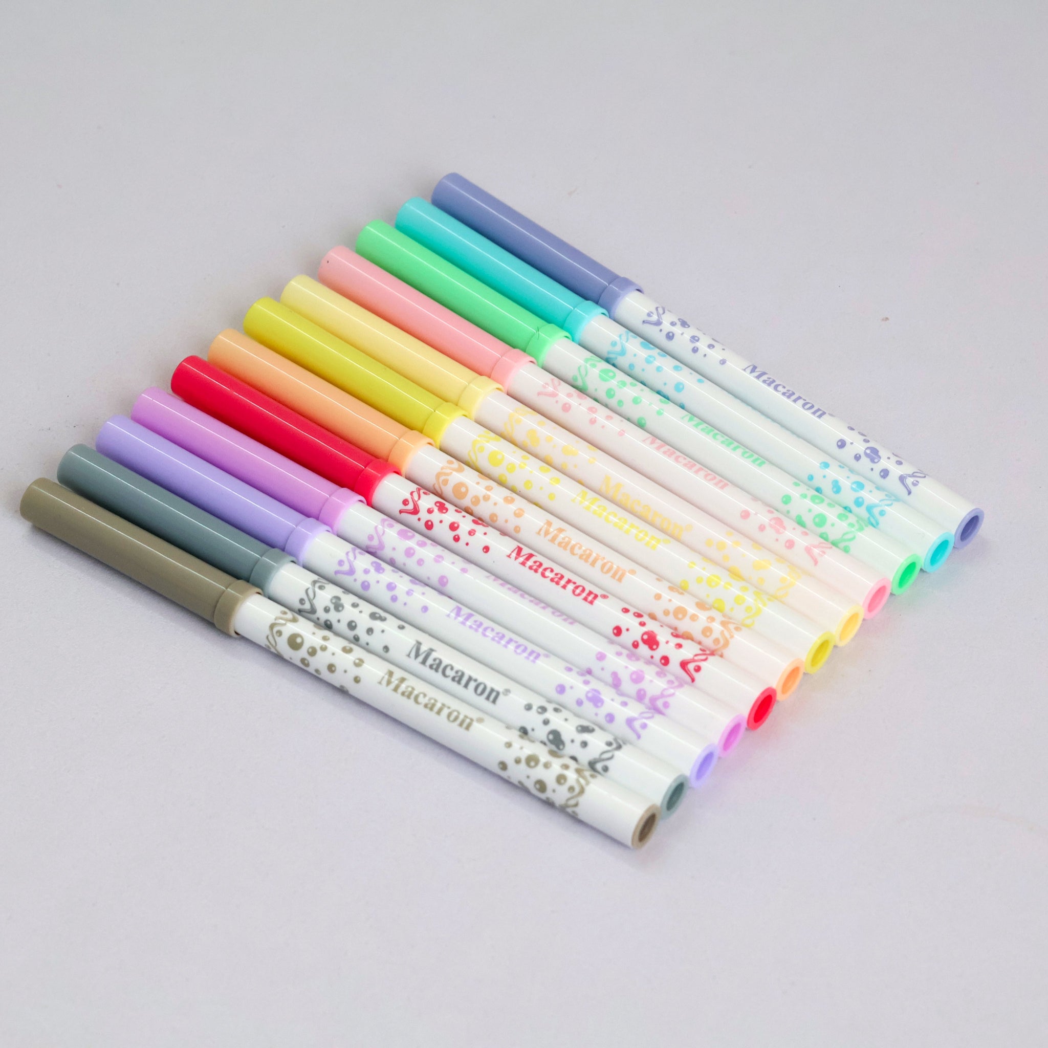 Macaron Pastel Markers | Smooth, Soft & Stylish – Set of 12