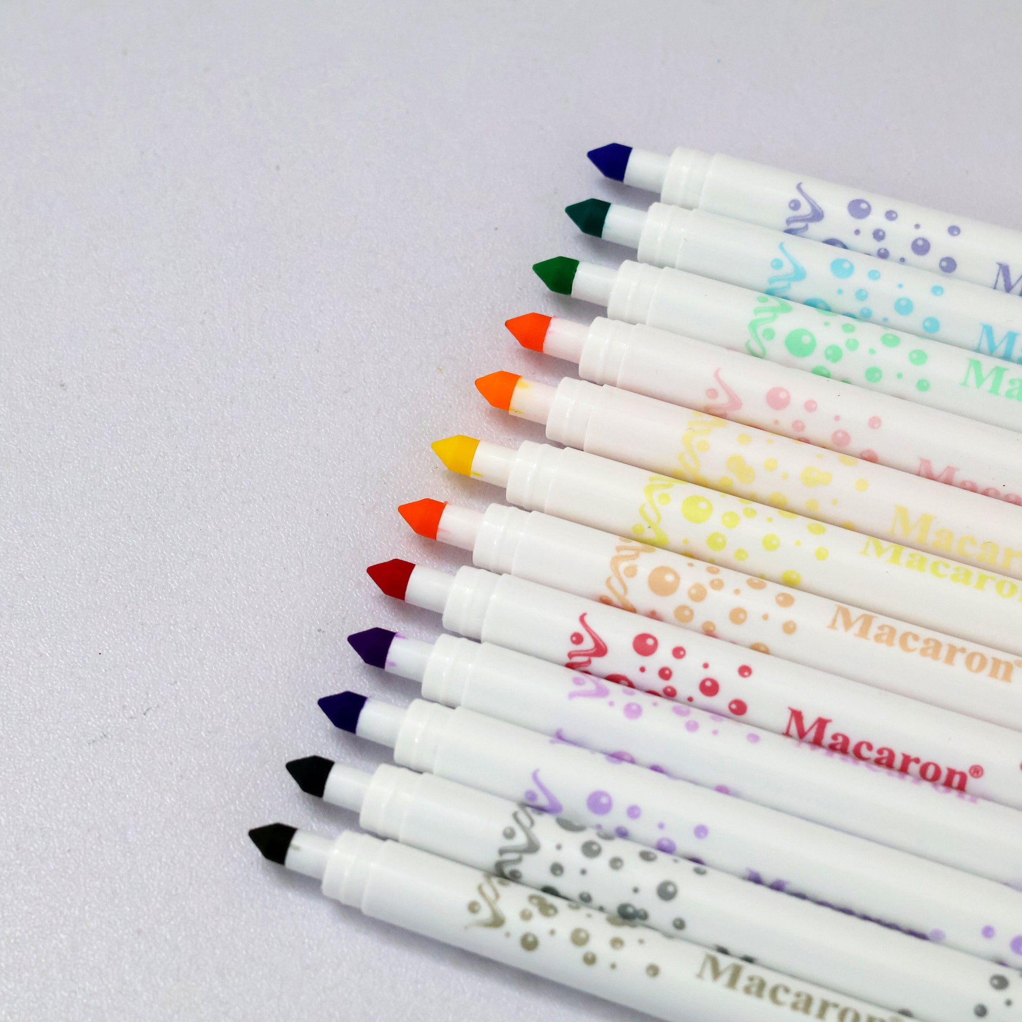 Macaron Pastel Markers | Smooth, Soft & Stylish – Set of 12