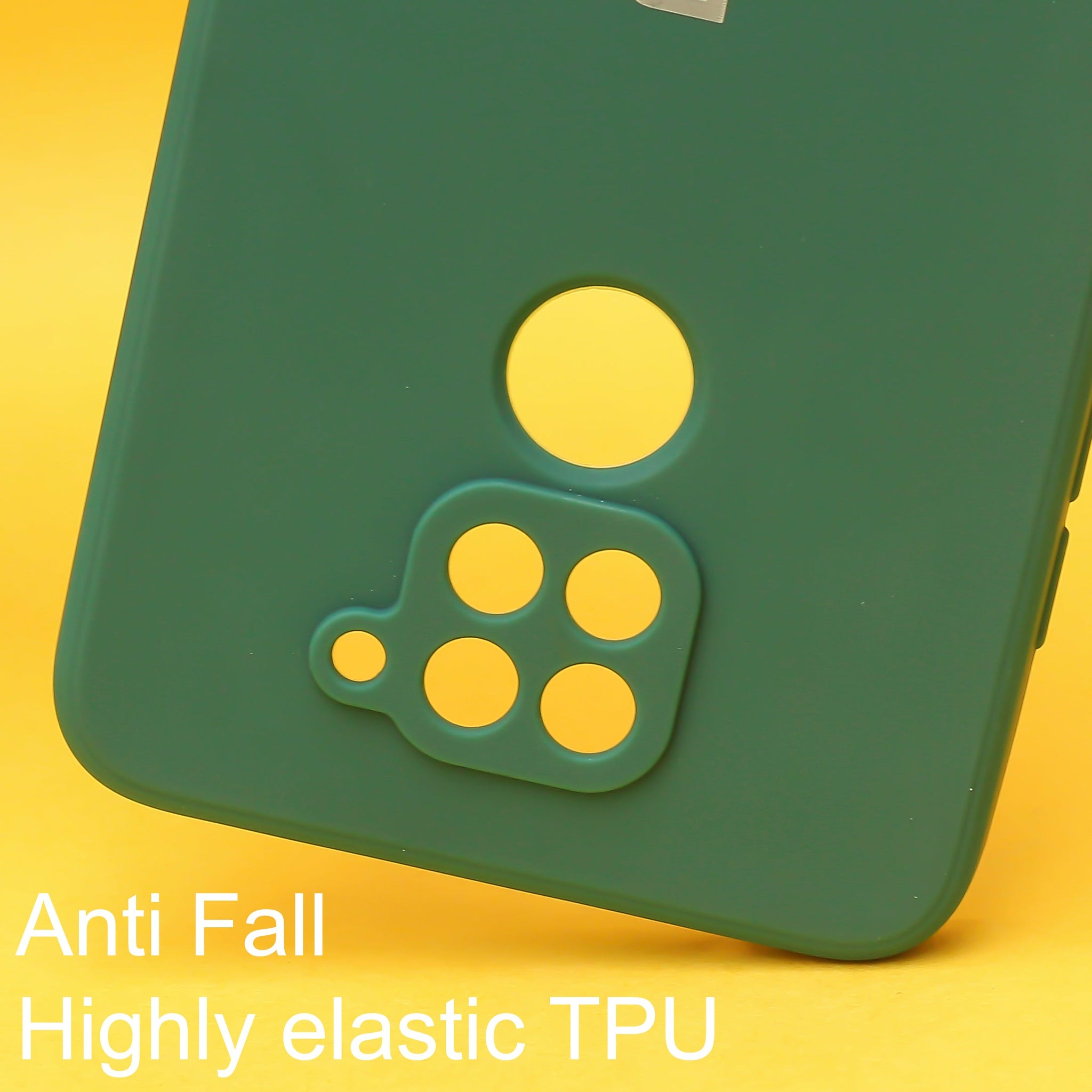 Dark Green Candy Silicone Case for Redmi Note 9