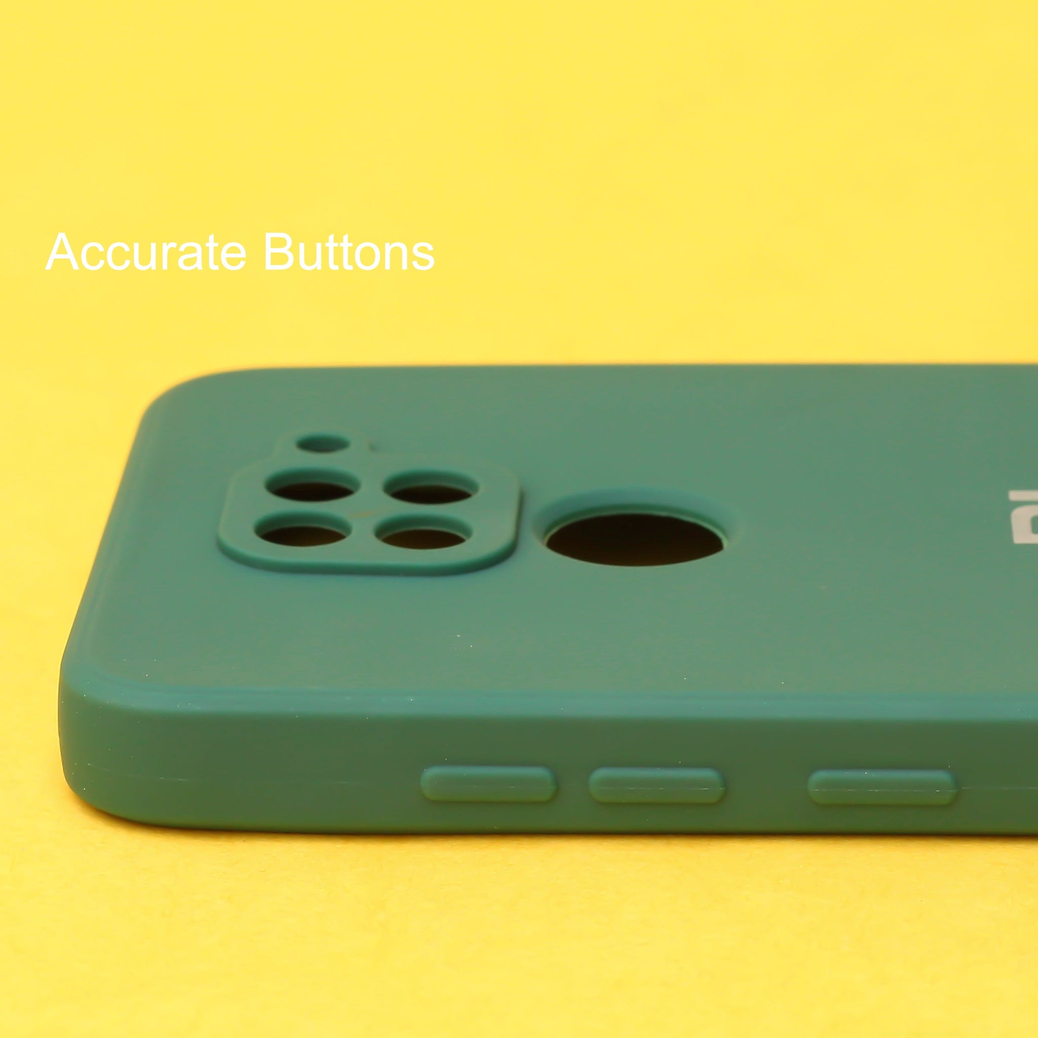 Dark Green Candy Silicone Case for Redmi Note 9