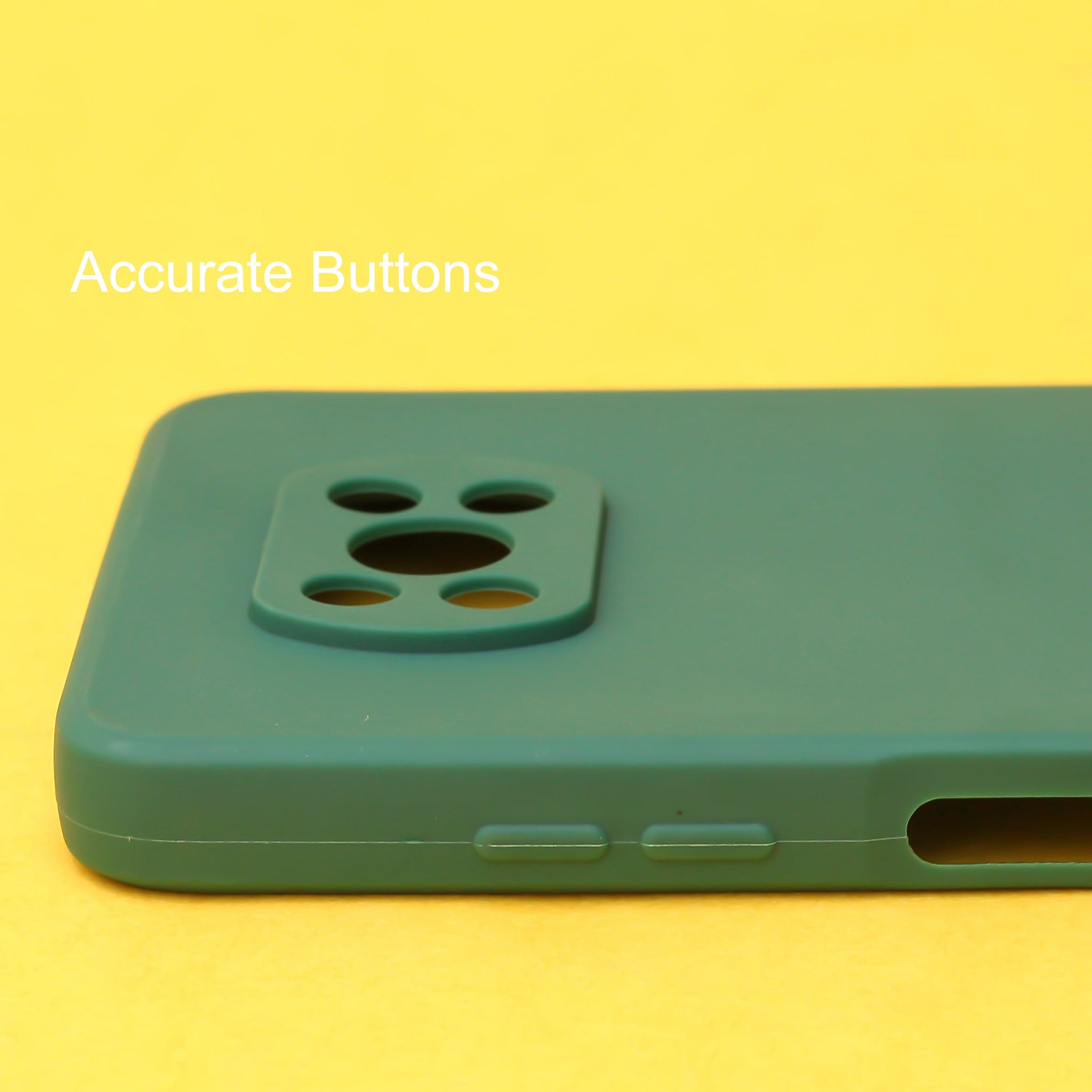 Dark Green Candy Silicone Case for Poco X3